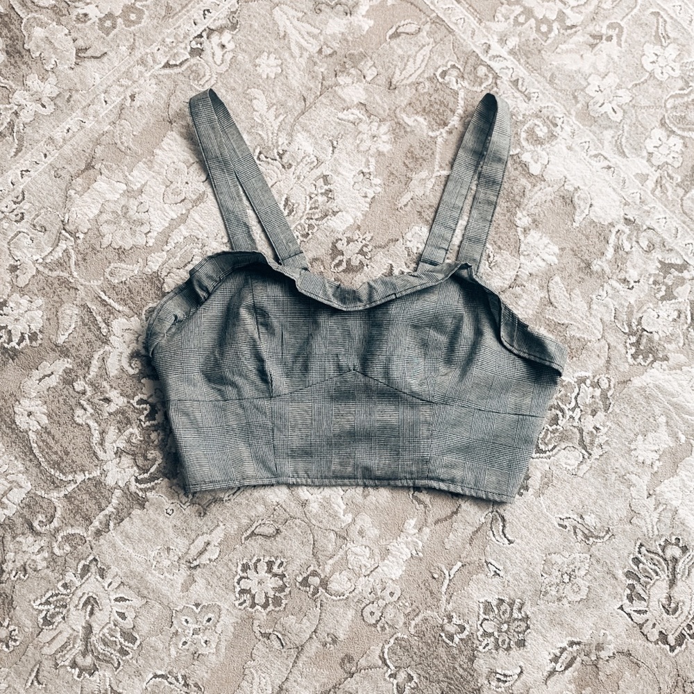 Forever 21 Plaid Crop Top